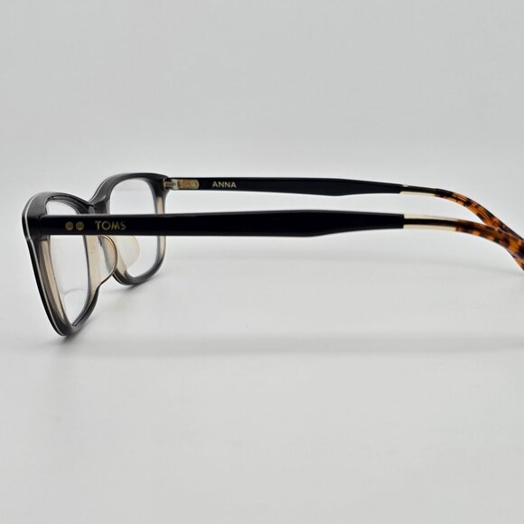 Toms Anna 10008665 Black Crystal Clear Tortoise Cat Eye Eyeglasses Frame 50mm - Picture 3 of 14